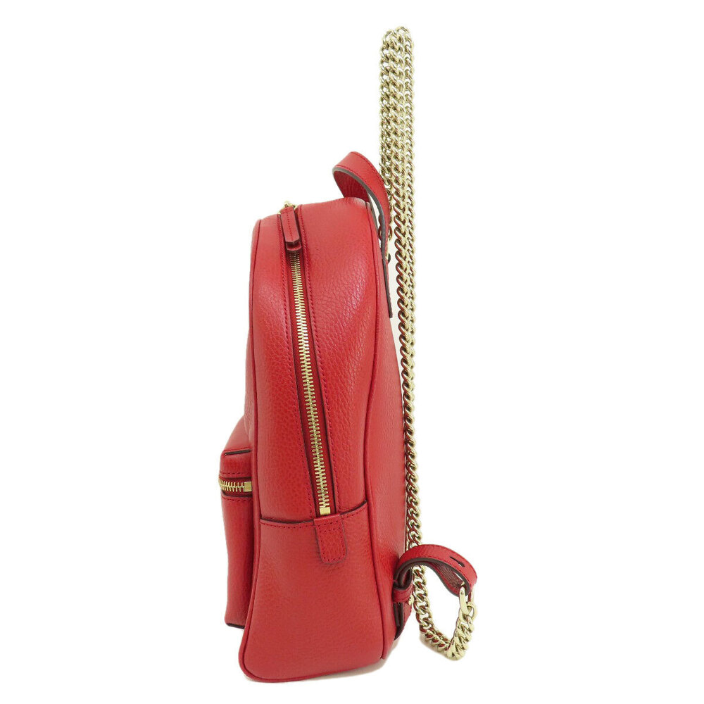 Gucci Chain Backpack Interlocking GG Leather Dayp… - image 3